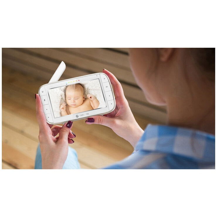 Motorola VM855 Connect 5 Inch Portable Wi-Fi Video Audio Baby Monitor