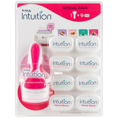 Schick Intuition Razor With 9 Cartridges