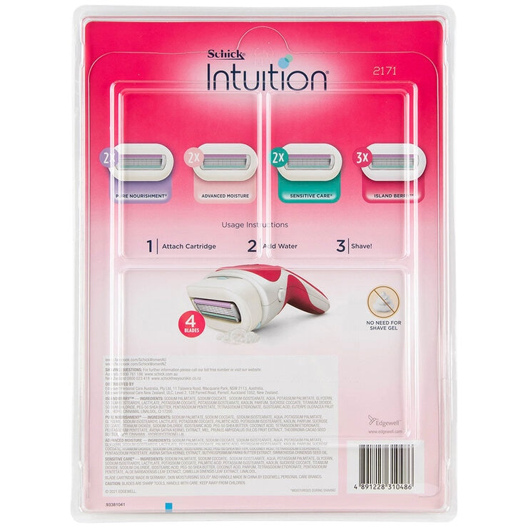 Schick Intuition Razor With 9 Cartridges