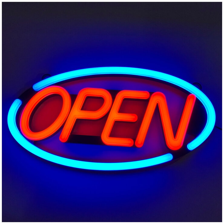 Chosen LED Oval Open Sign Board