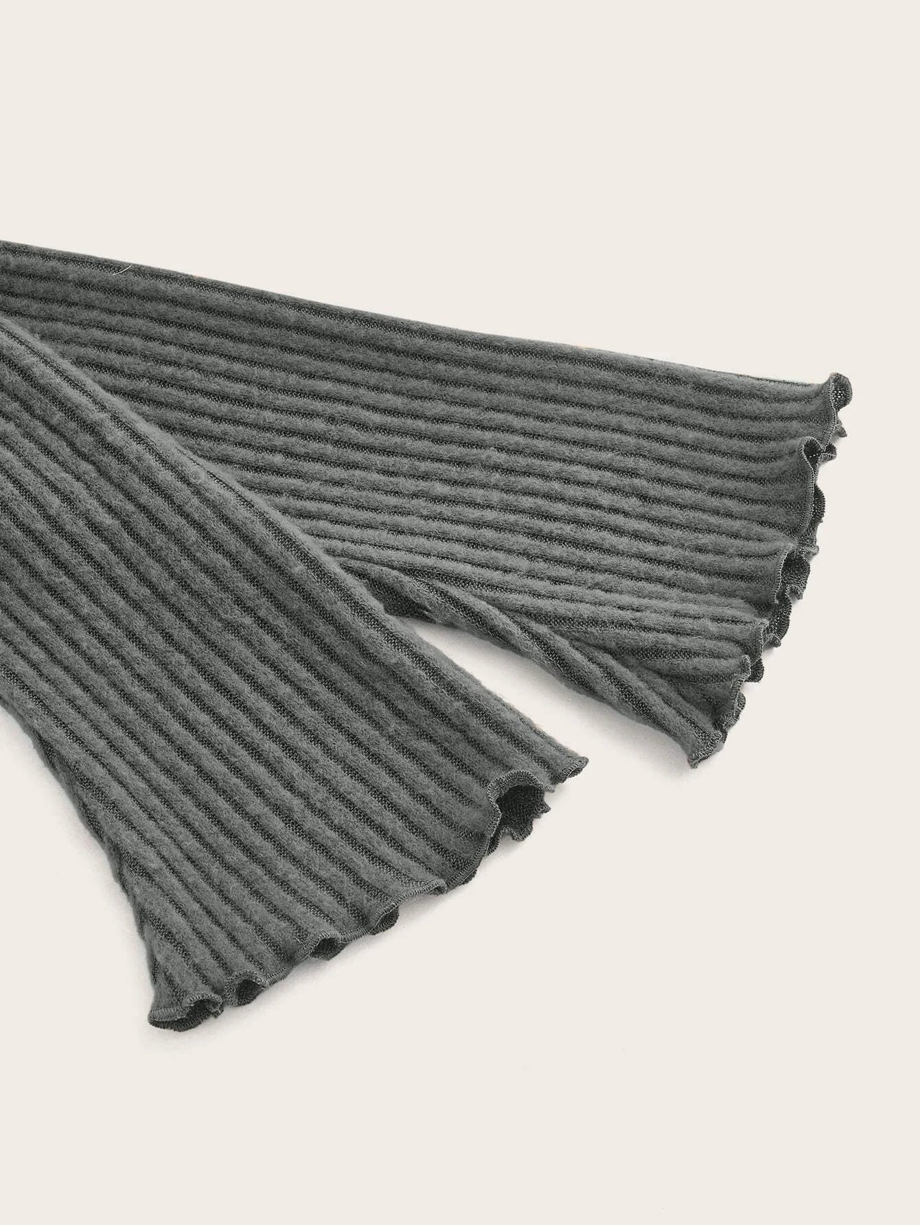 ICON Grunge Asymmetrical Neck Rib-knit Tee