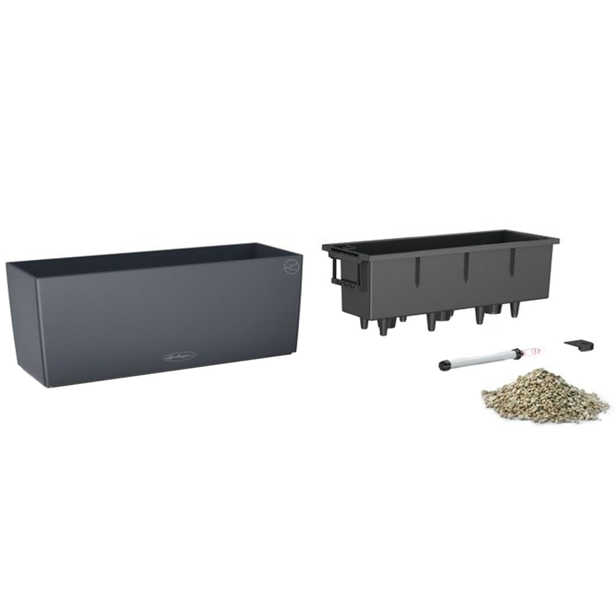 Lechuza Balconera Colour 50 Planter Set Slate