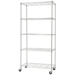 Trinity Basics EcoStorage 5 Tier Shelving Rack Chrome