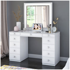 Tresanti Vanity Table With LED Lighted Mirror