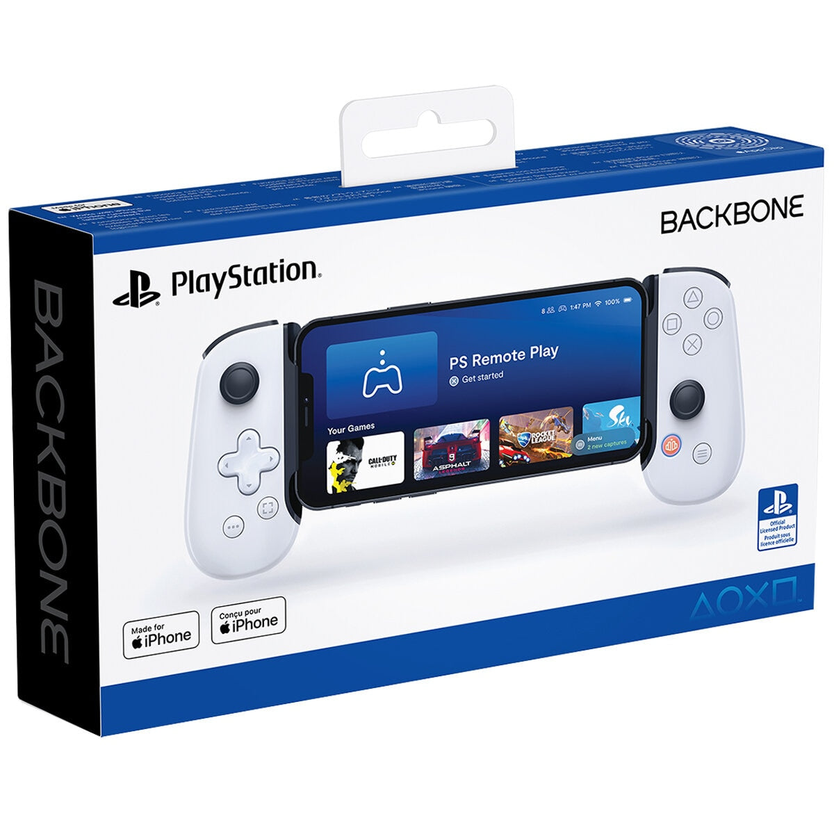 Backbone One Mobile Gaming Controller PlayStation Edition for iPhone White BM3601