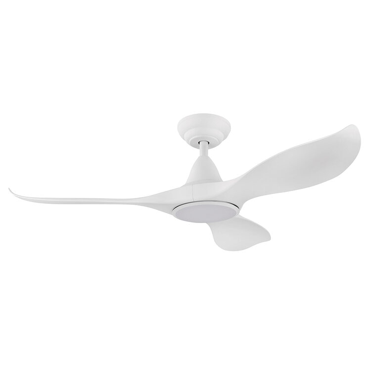 EGLO Noosa DC Fan 18W Tri-Colour Led Light White 116cm 204801