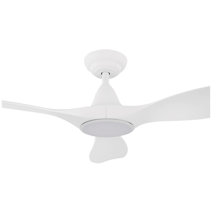 EGLO Noosa DC Fan 18W Tri-Colour Led Light White 116cm 204801