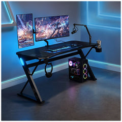 Bayside Furnishings Radius 151.4 cm DPS Gaming Desk CSC60GD-1