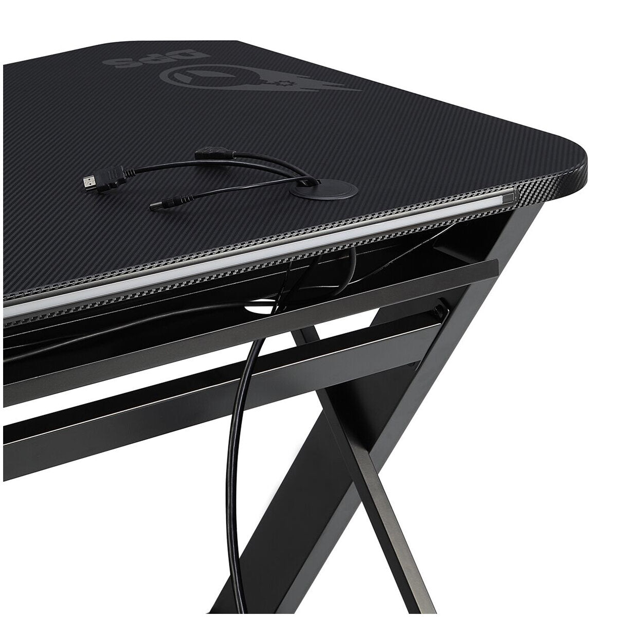 Bayside Furnishings Radius 151.4 cm DPS Gaming Desk CSC60GD-1