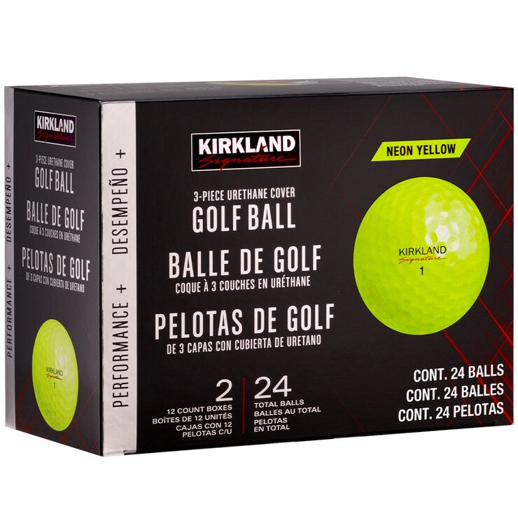 Kirkland Signature Performance+ Yellow Golf Ball 24 Pack