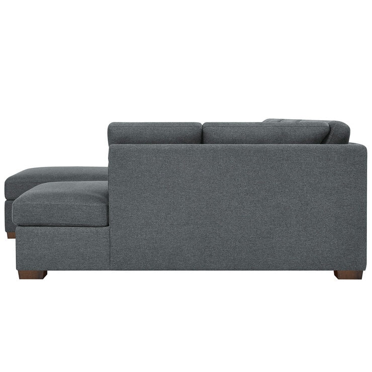 Thomasville Fabric Sectional With Storage Ottoman 3 Piece