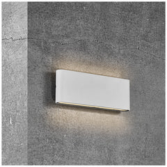 Nordlux Kinver 26 Wall White Aluminum Glass IP54 10W 990 Lumen 3K