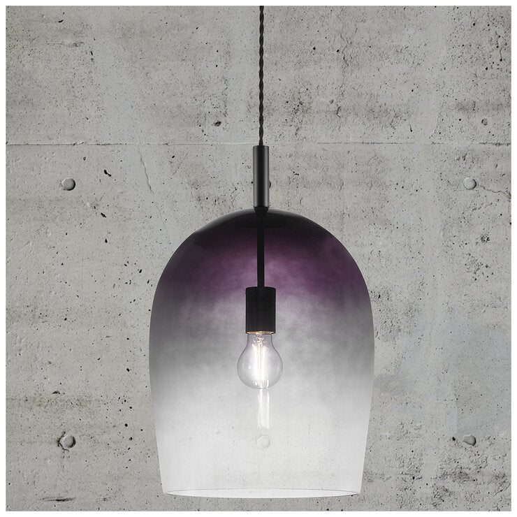 Nordlux Uma 30 Pendant Light Smoke Glass Metal IP20 E27