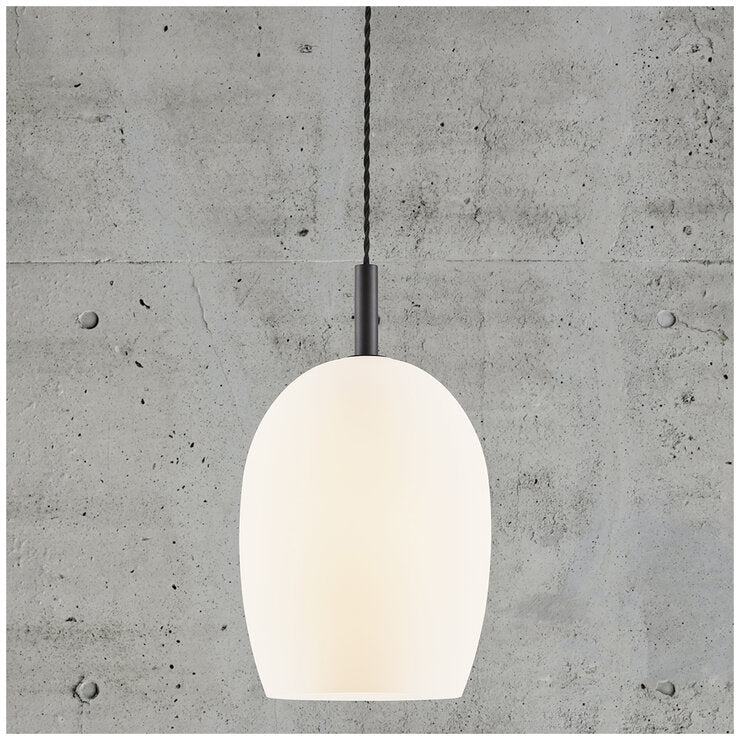 Nordlux Uma 23 Pendant Light Glass Metal Opal White IP20 E27