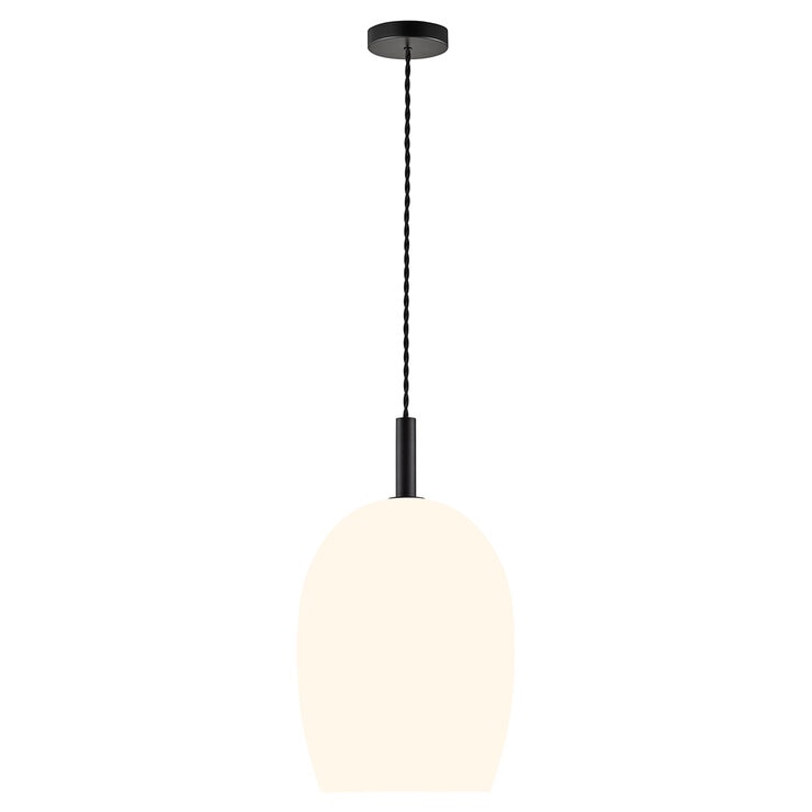 Nordlux Uma 23 Pendant Light Glass Metal Opal White IP20 E27