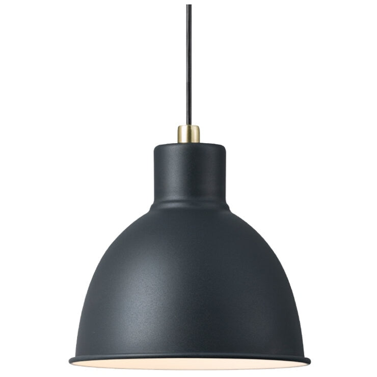 Nordlux Pop Rough Pendant Light Grey Metal PC E27