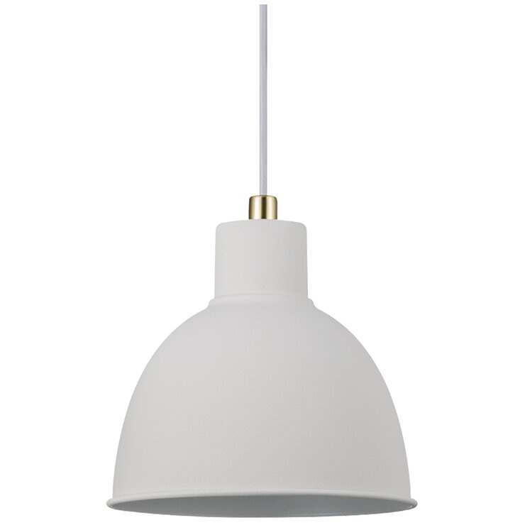 Nordlux Pop Rough Pendant Light White Metal E27