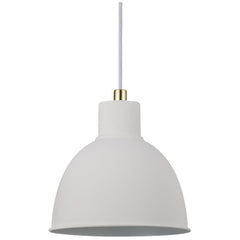 Nordlux Pop Rough Pendant Light White Metal E27