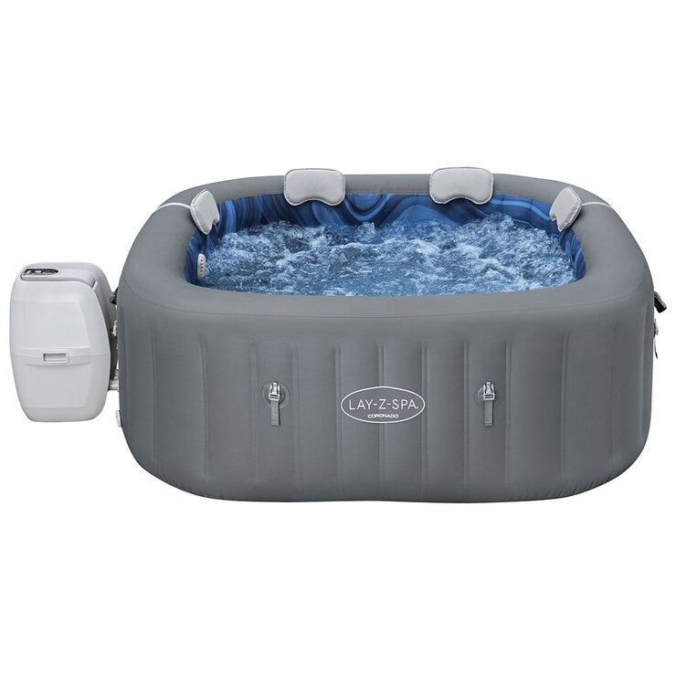 Lay-Z+Spa SaluSpa Coronado EnergySense Square Spa With Smart AirJet 6 Deep Grey 1.80 x 1.80 x 0.71M