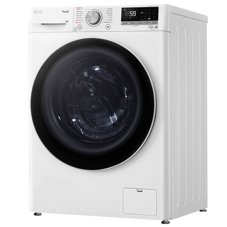 LG 8kg Front Load Washer White WV5-1408W