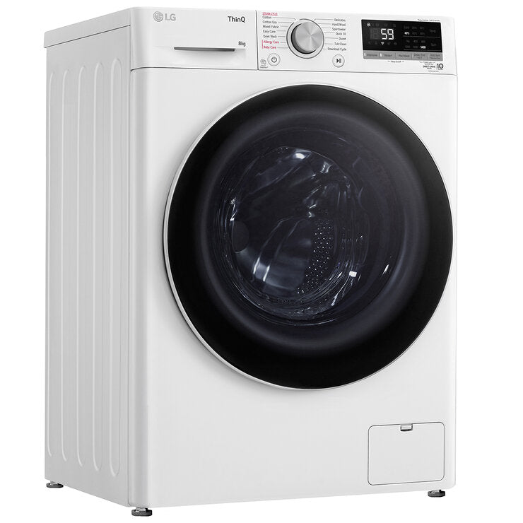 LG 8kg Front Load Washer White WV5-1408W