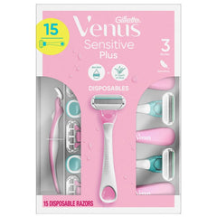 Gillette Venus Sensitive Disposable Razors 15 Count