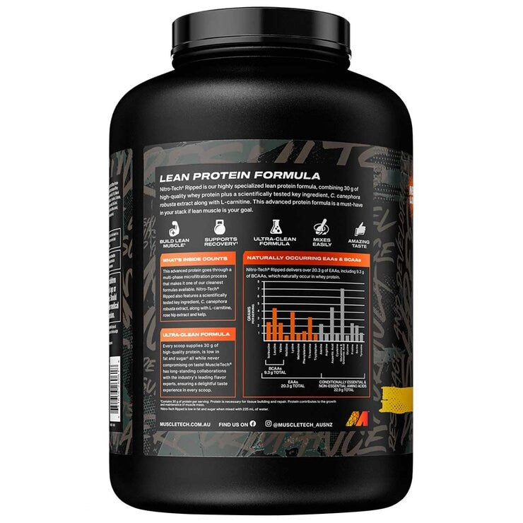 MuscleTech Nitro Tech Ripped Whey Protein Milk Chocolate 2.72kg