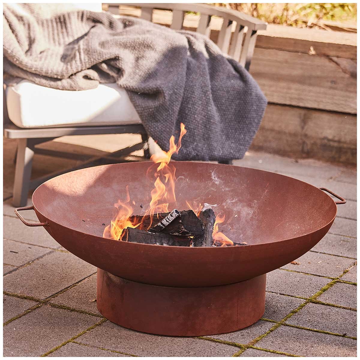 Glow Brooklyn Large Bowl Fire Pit 80cm