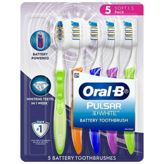 Oral-B Pulsar Battery Powered Toothbrush 5 Pack