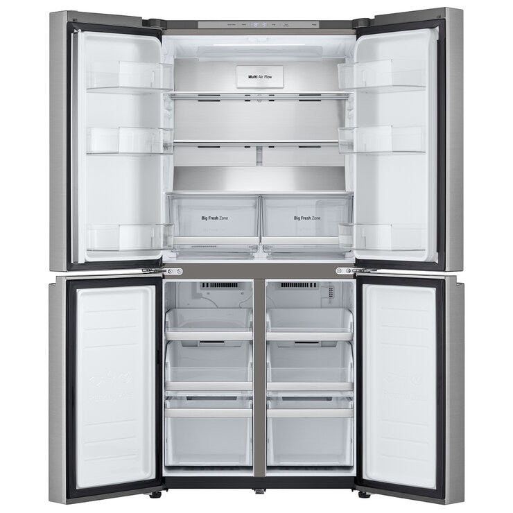 LG 530L Slim French Door Fridge Stainless Steel GF-B505PL