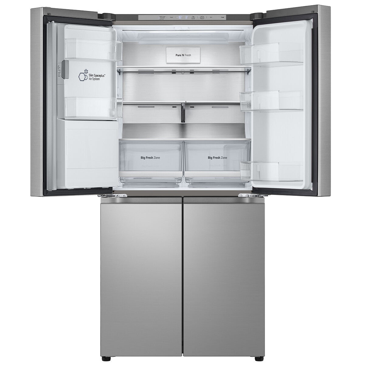 LG 506L Slim French Door Fridge With Ice And Water Dispenser Stainless Steel GF-L500PL