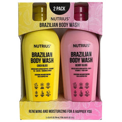 Nutrius Brazilian Body Wash Coco And Berry Bliss 2x750ml