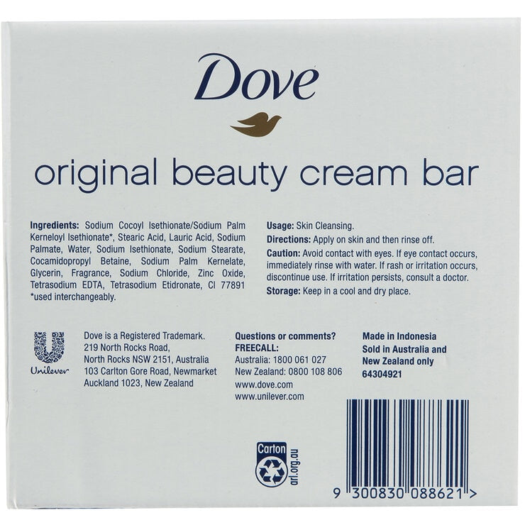 Dove Beauty Cream Bar Original Soap 16 x 135g