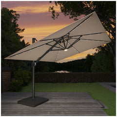 Seasons Sentry By Atleisure Solar LED Cantilever Umbrella