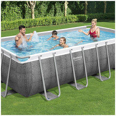 Bestway Power Steel Rectangular Pool Set 4.88 x 2.44 x 1.22M