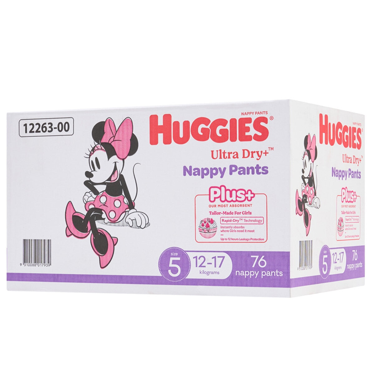 Huggies Girls' Ultra Dry Nappy Pants Plus Size 5 76 Piece