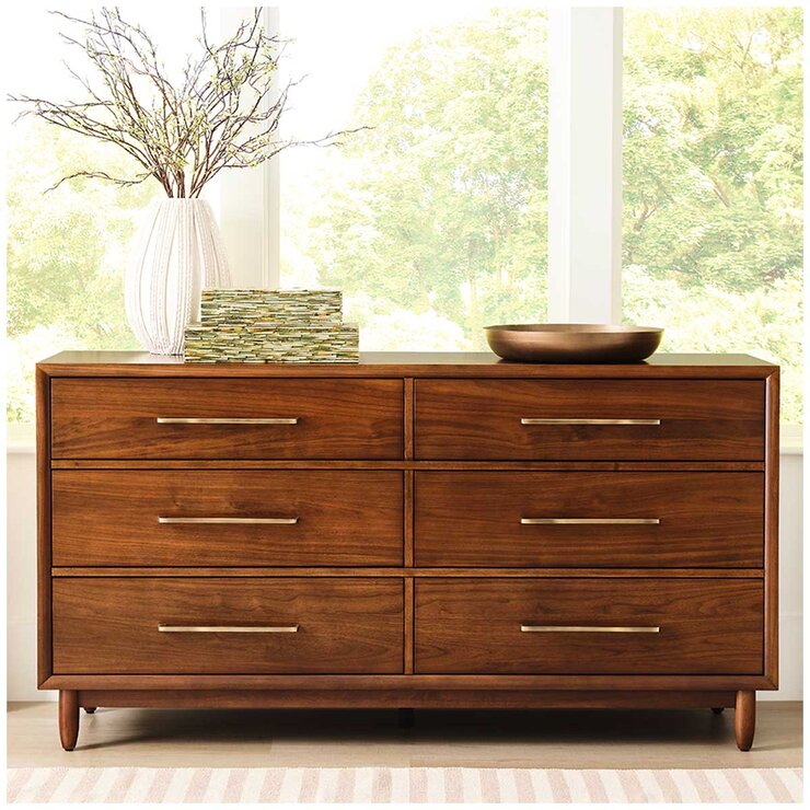 Northridge Home Marina Del Rey Dresser With 6 Drawers