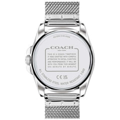 Coach Greyson Stainless Steel Silver White Dial Women's Watch 14504146