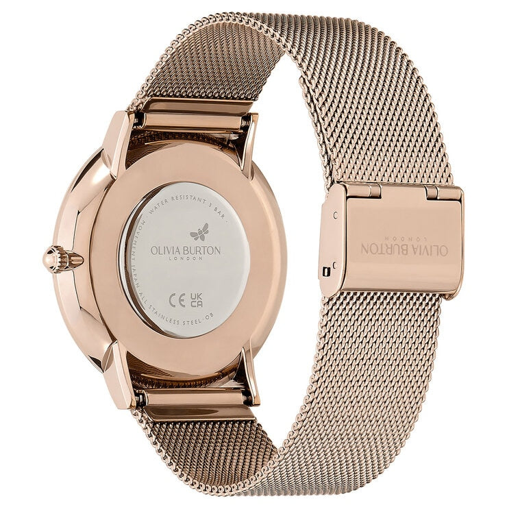 Olivia Burton Ionic Carnation Gold Dial Women's Watch 24000025