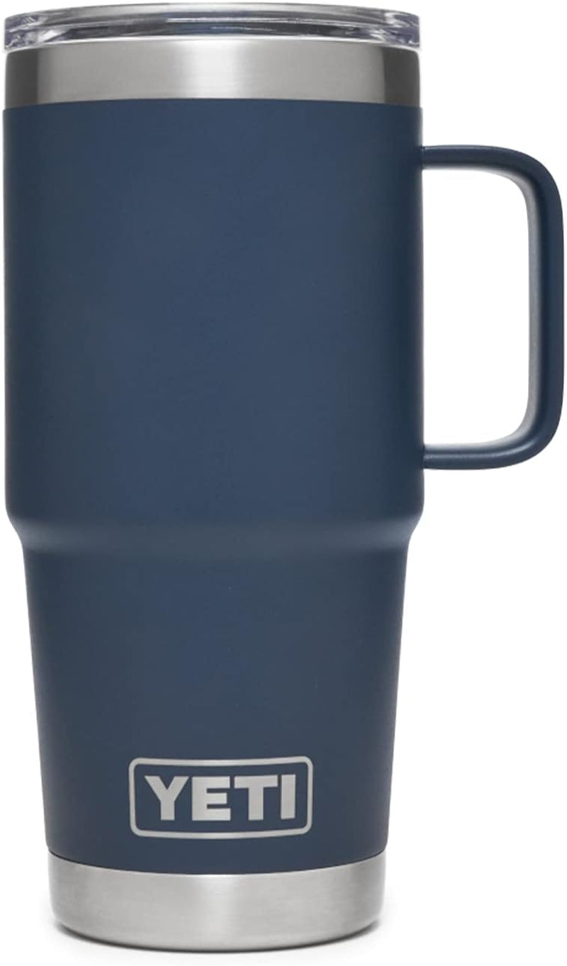 YETI Rambler 20 oz Travel Mug, Stainless Steel, Vacuum Insulated with Strongh...