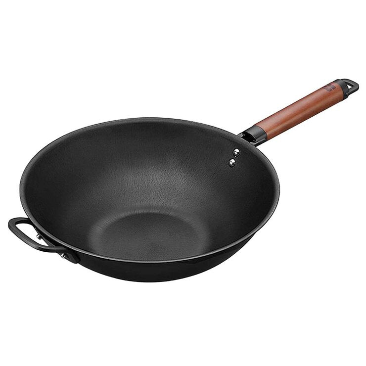 SANHO Nonstick Iron Wok 32cm - Smartyez