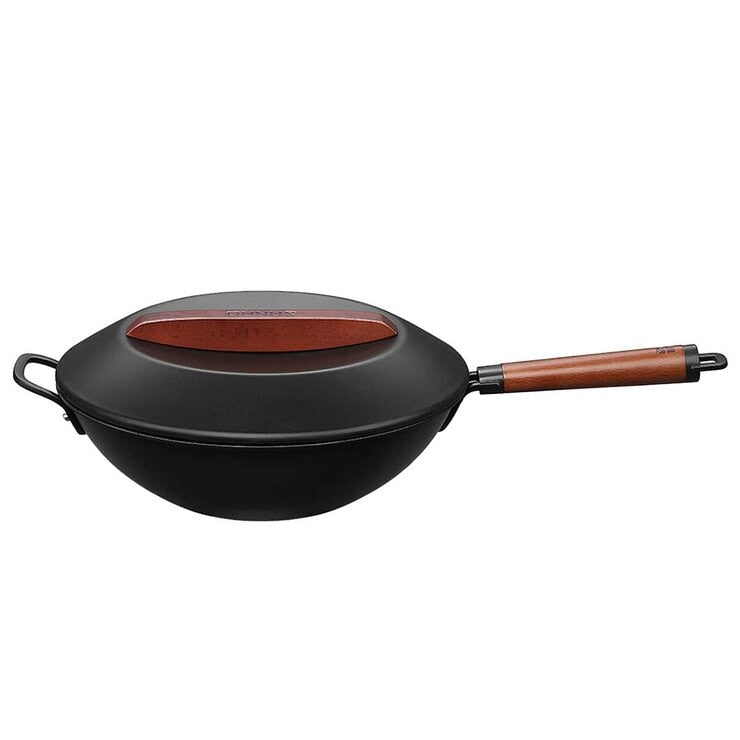 SANHO Nonstick Iron Wok 32cm - Smartyez