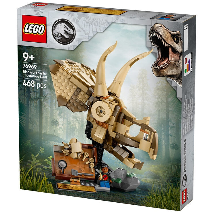 LEGO Jurassic World Dinosaur Fossils: Triceratops Skull Model Set 76969