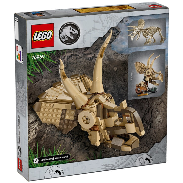 LEGO Jurassic World Dinosaur Fossils: Triceratops Skull Model Set 76969