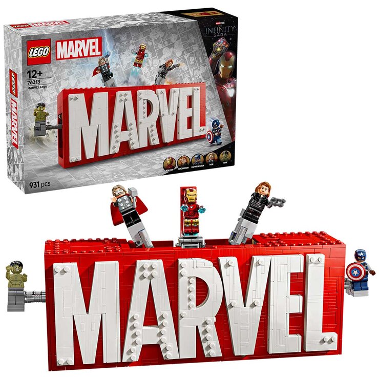 LEGO MARVEL Logo And Minifigures 76313