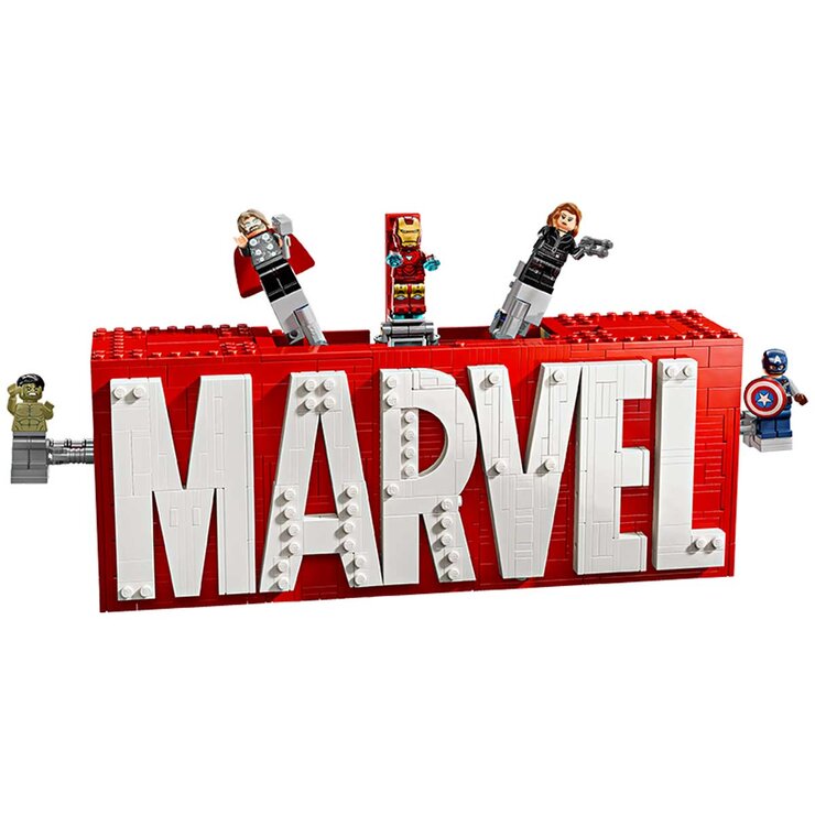 LEGO MARVEL Logo And Minifigures 76313