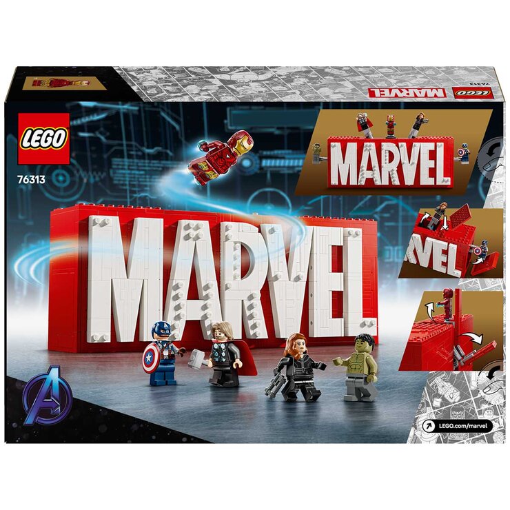 LEGO MARVEL Logo And Minifigures 76313