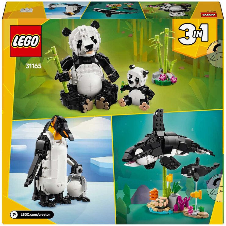 LEGO Creator 3 In 1 Wild Animals Panda Family 31165