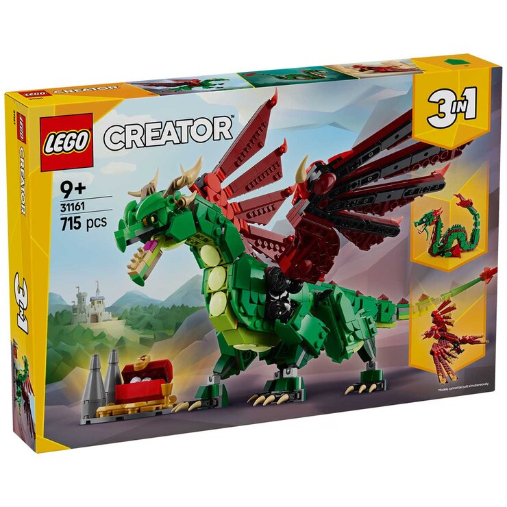 LEGO Creator 3 In 1 Medieval Dragon 31161