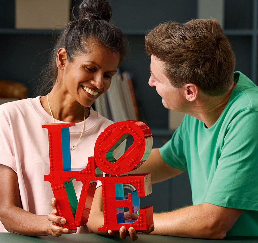 LEGO Art LOVE, Gift For Couples And Home Decor Idea 31214